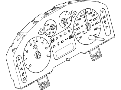 2006 Ford Freestyle Instrument Cluster - 6F9Z-10849-FA