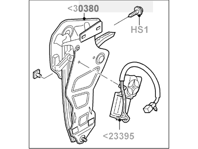 Ford 2R3Z-7630306-AA Regulator Assembly