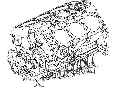 Ford 5L2Z-6009-AA Cylinder Assembly - Short Block