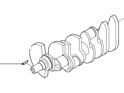 2005 Ford Freestar Crankshaft - 4L3Z-6303-AA