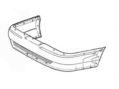 2002 Ford Crown Victoria Bumper - YW7Z-17K835-CACP