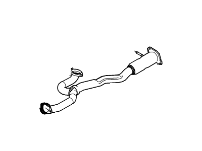 Ford 9A4Z-5G274-B Exhaust Pipe