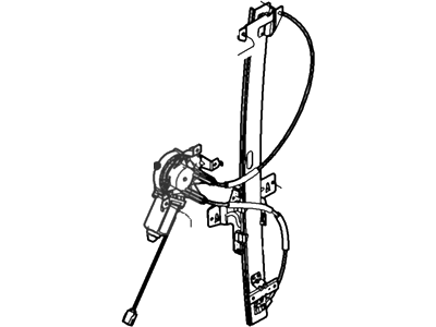 Ford 9C2Z-1523201-A Regulator And Motor Assembly - Window