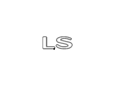 Lincoln LS Emblem - 3W4Z-5442528-BA