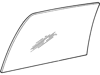 Ford F5VY-5425713-A Glass - Rear Door