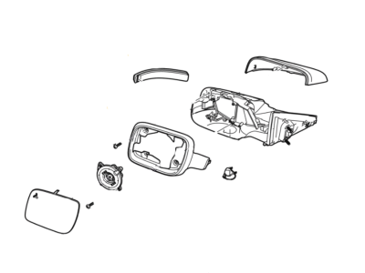 Ford JB5Z-17683-TAPTM Mirror Assembly - Rear View Outer