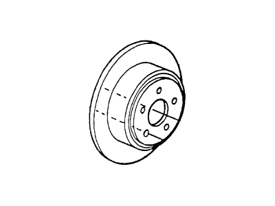 2000 Lincoln Navigator Brake Disc - F75Z-2C026-BC