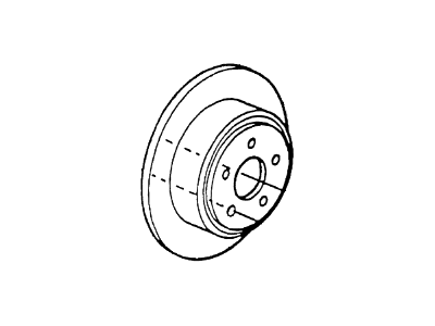 2001 Lincoln Navigator Brake Disc - F75Z-2C026-BC