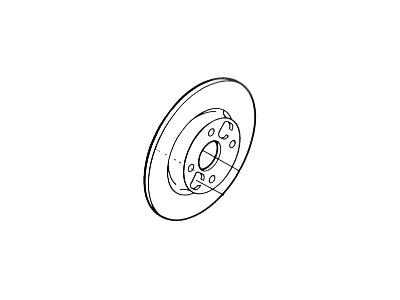 1994 Ford Aspire Brake Disc - F4BZ-1125-A