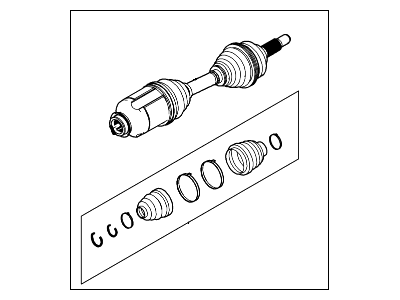 Ford AA5Z-3B436-A Front Axle Shaft