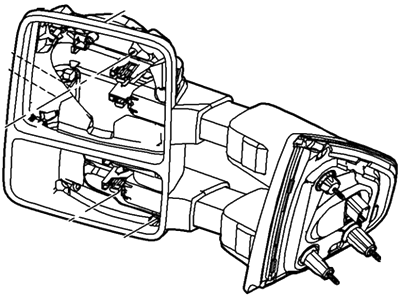 Ford DL3Z-17683-AA Mirror Assembly - Rear View Outer