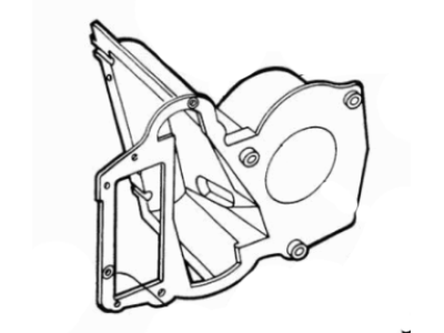 Ford E4TZ19E589A HOUSING AND PLATE AS