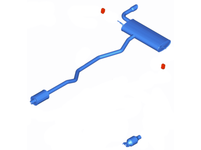 Ford Fusion Exhaust Pipe - HS7Z-5F250-D