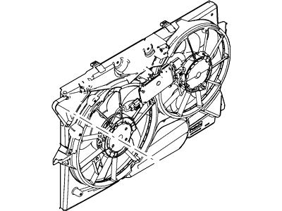 2015 Lincoln MKT Cooling Fan Assembly - BA8Z-8C607-E