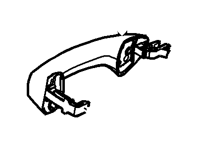 Ford Fiesta Door Handle - BE8Z-5422404-CA