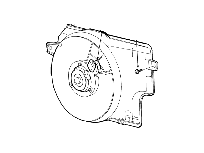 1994 Ford Mustang Cooling Fan Assembly - F4ZZ-8C607-A