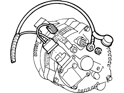 2000 Ford Mustang Alternator - F4PZ-10346-BRM1