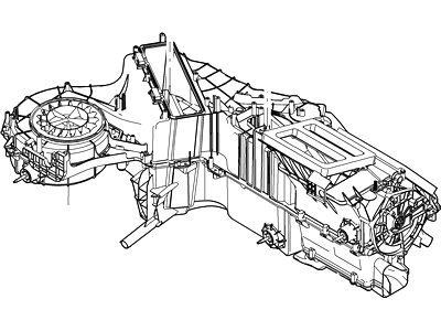 Ford 7C3Z-19B555-B Evaporator And Housing Assy