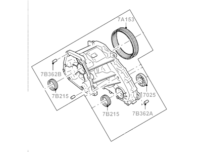 2009 Ford Explorer Sport Trac Transfer Case - 6L2Z-7005-B