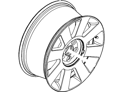 2016 Lincoln MKT Spare Wheel - DE9Z-1007-D