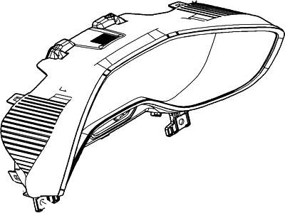 Ford CV6Z-10890-B Mask - Fuel And Temperature Gauge