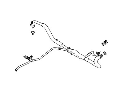 2006 Mercury Mountaineer A/C Hose - 6L2Z-19835-LA