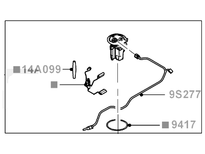 2006 Ford Freestar Fuel Pump - 6F2Z-9H307-BA