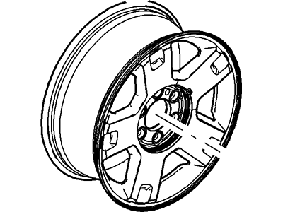 Ford 7L3Z-1007-C Wheel Assembly