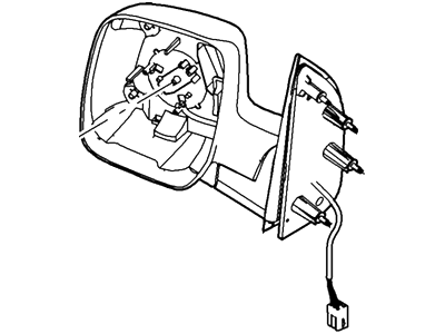 Ford E-350/E-350 Super Duty Car Mirror - AC2Z-17682-AACP