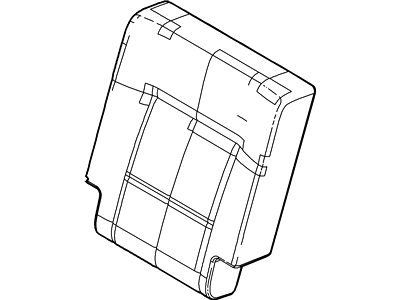 Ford 7L7Z-7866600-KC Rear Seat Back Cover Assembly