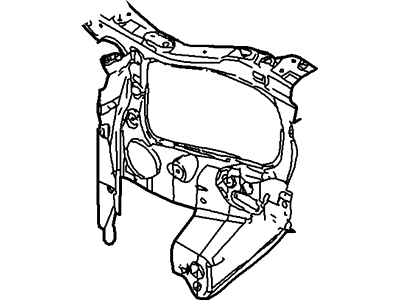 2005 Mercury Mariner Radiator Support - 5L8Z-16138-BA