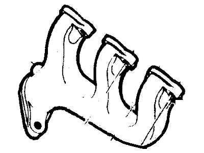 1987 Ford Bronco Exhaust Manifold - E5TZ9430D