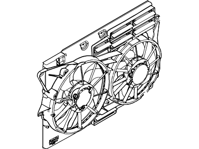 Ford DB5Z-8C607-A Motor And Fan Assembly - Engine Cooling
