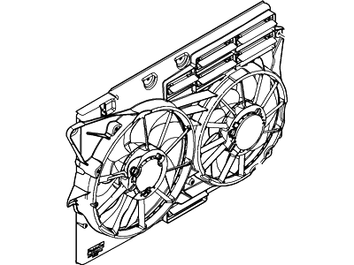 Ford Explorer Cooling Fan Assembly - DB5Z-8C607-A