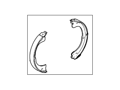 Ford Parking Brake Shoe - 9L3Z-2648-A