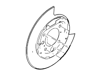 Ford 9L3Z-2C028-A Brake Disc Splash Shield