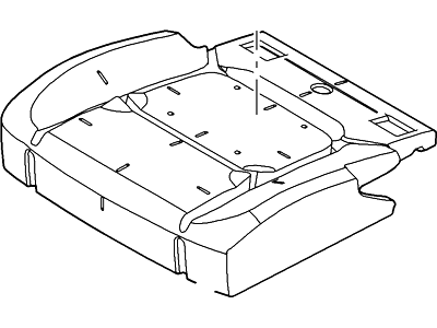 Ford BB5Z-7863840-B Rear Seat Cushion Pad