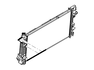 Ford AL3Z-8005-E Radiator Assembly