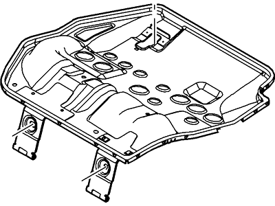 Ford CV6Z-5863161-B Frame And Spring - Rear Seat Cushion