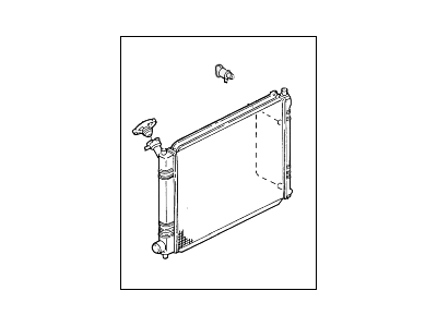 1995 Ford Escort Radiator - FOCZ-8005-AACP