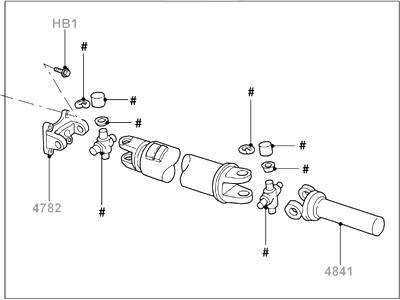 2007 Ford F-150 Drive Shaft - 5L3Z-4602-FA