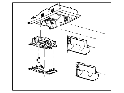 Ford BC3Z-26519A70-CB Console Assembly - Overhead