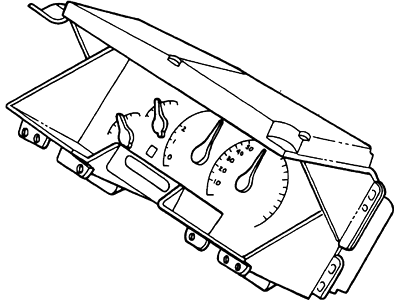 1995 Lincoln Continental Speedometer - F5OY-10849-D