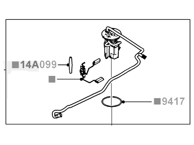 2005 Ford Freestar Fuel Pump - 3F2Z-9H307-AB