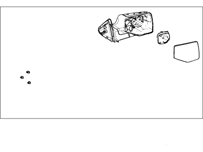 Ford 8L5Z-17682-AA Mirror Assembly - Rear View Outer