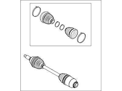 2010 Lincoln MKZ Axle Shaft - AH6Z-3A428-A