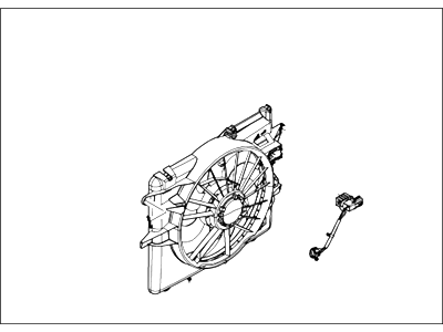 Ford DR3Z-8C607-D Engine Cooling Motor And Fan Assembly
