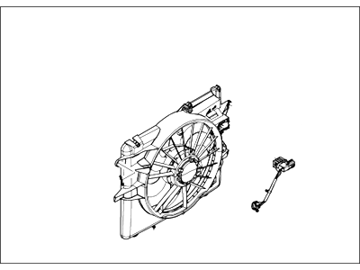 Ford BR3Z-8C607-A Motor And Fan Assy - Engine Cooling