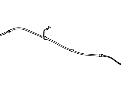 Ford Escape Parking Brake Cable - 6L8Z-2A635-J