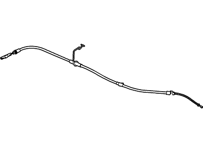 Mercury Parking Brake Cable - 6L8Z-2A635-J